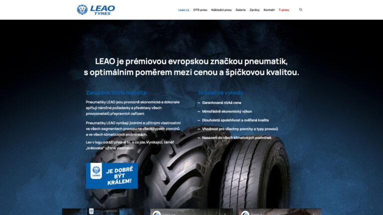 Webové stránky LEAO